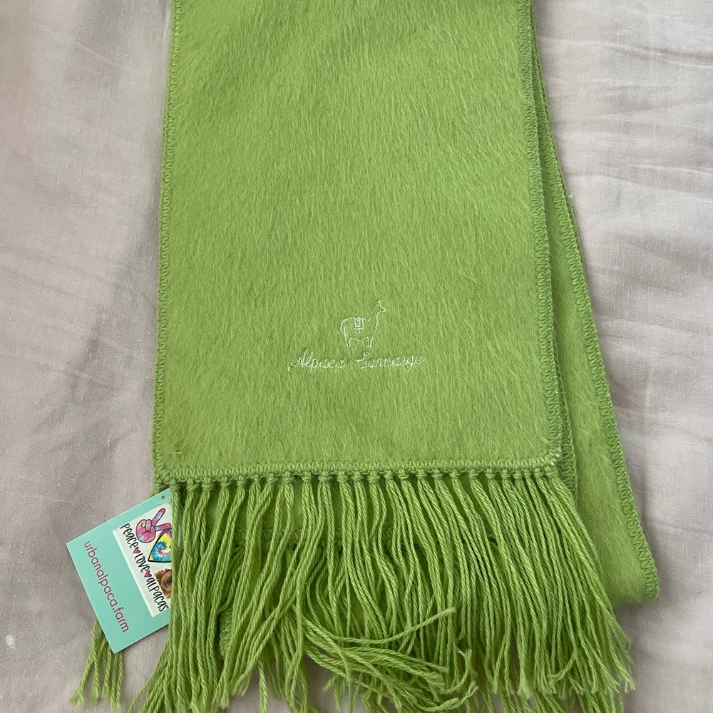 Ultra soft alpaca scarf, new with tags